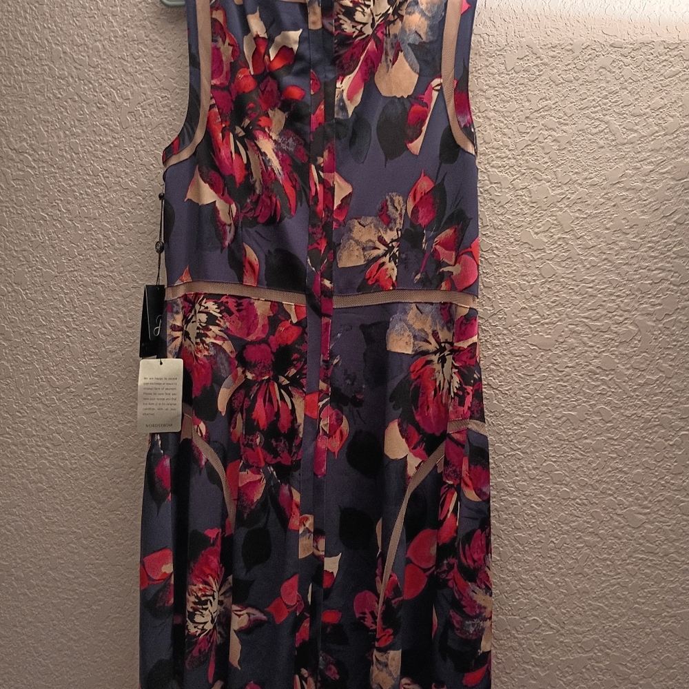 Adrianna Papell Floral Sleeveless Lined Dress 14 NWT - Picture 7 of 9
